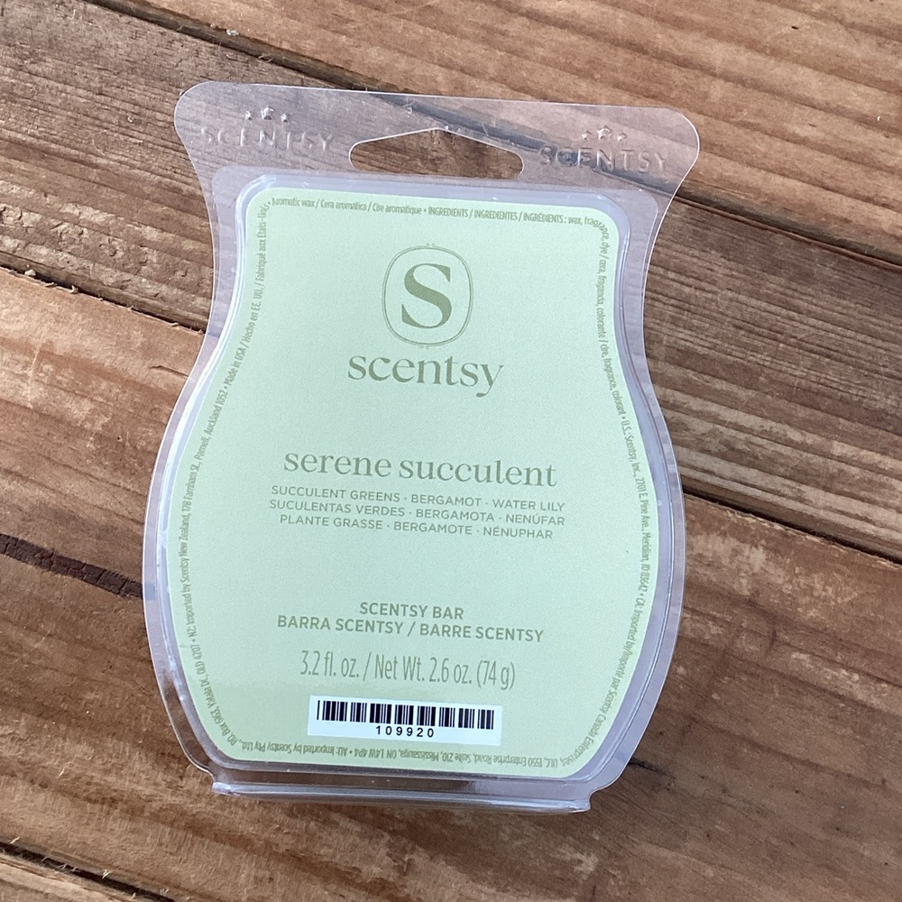 Scentsy Serene Succulent Wax Bar - Mint Green